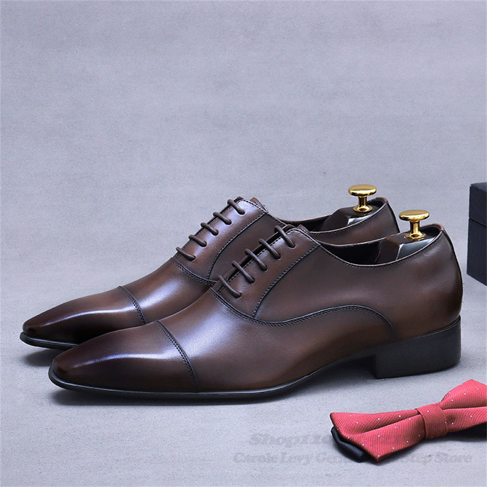 Men Shoes Formal - Hommes Oxford chaussures en cuir nouveau
