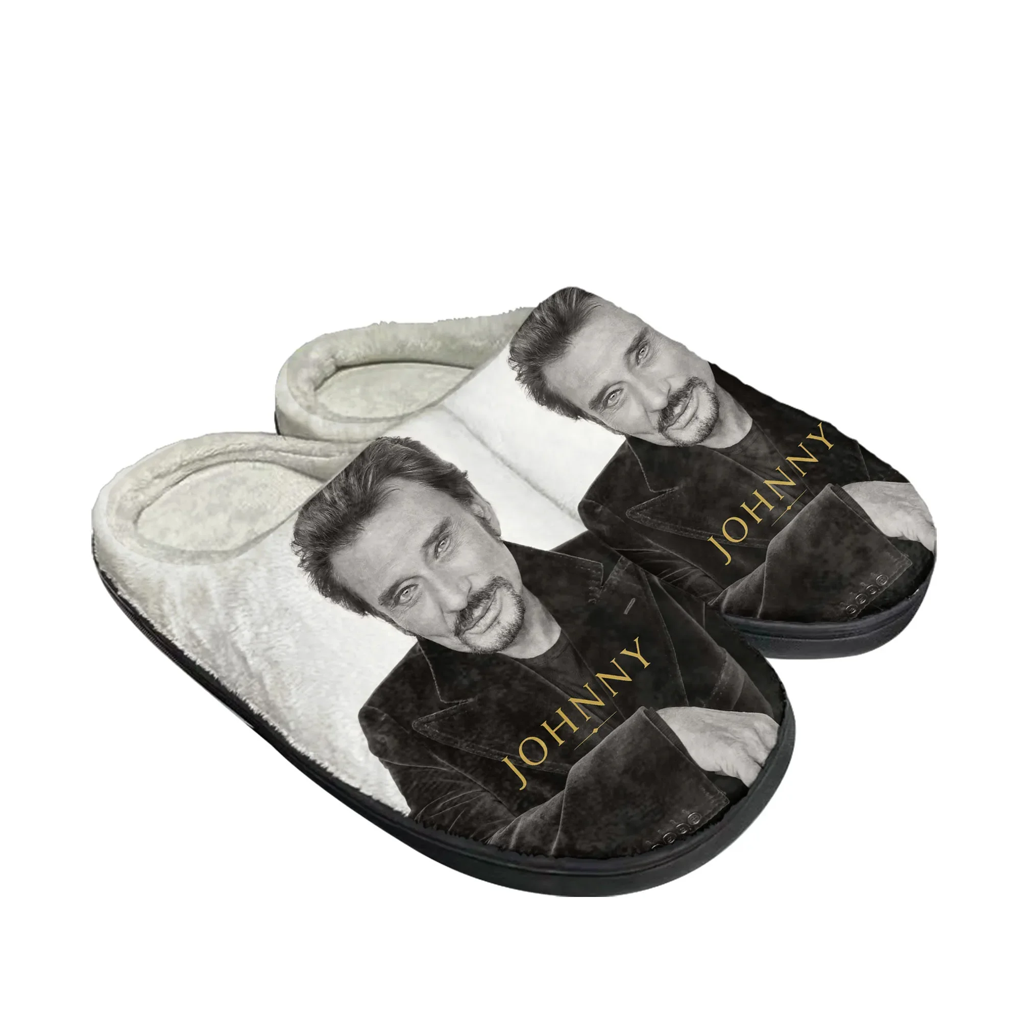 Men Shoes Winter - Johnny Hallyday Rock Singer Home Cotton