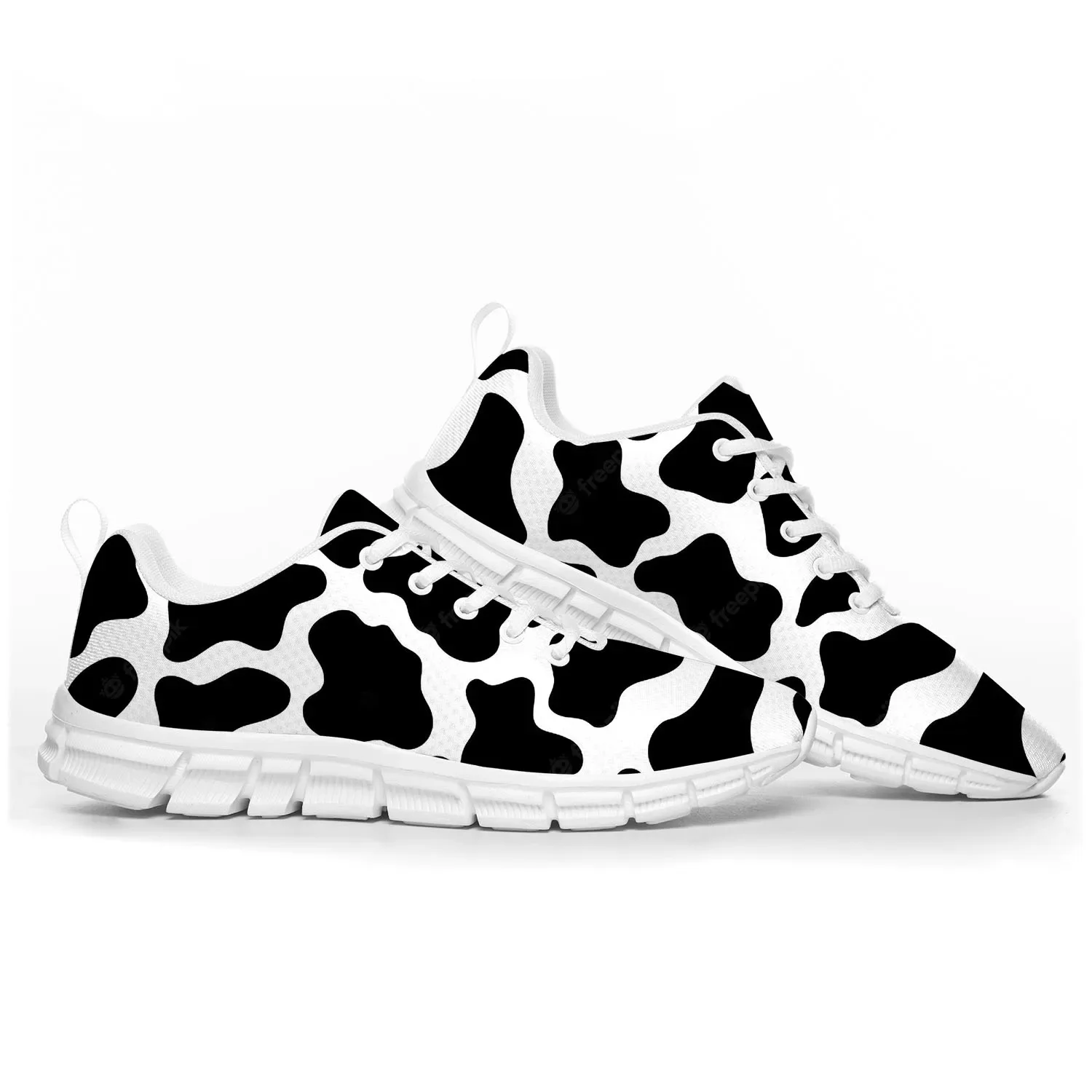 Men'S Shoes Black And White - Chaussures de sport à motif 3D
