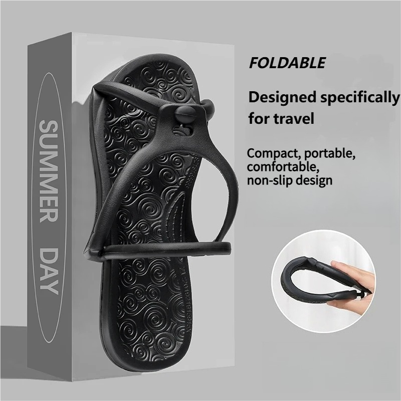 Men Shoes Size - Chaussons de voyage pliables améliorés, tongs