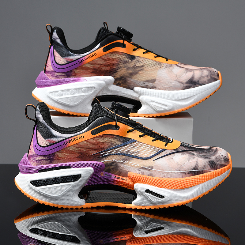 Men'S Shoes Professional - Chaussures de course élastiques pour hommes,
