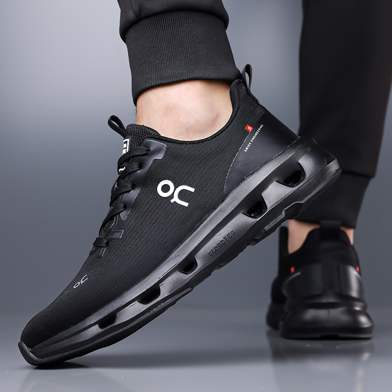 Men'S Shoes Black And White - Chaussures de marche pour hommes en