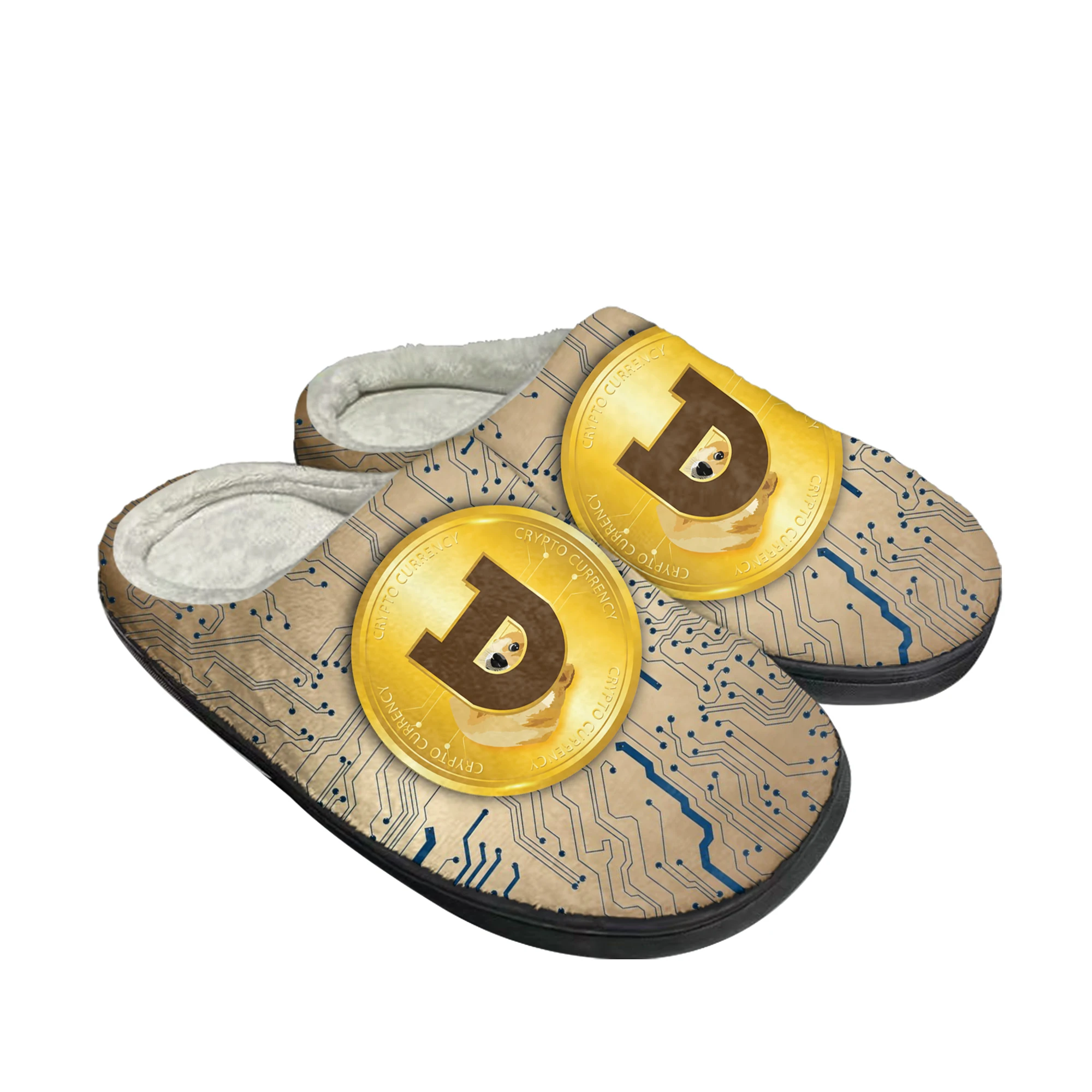 Men Shoes Winter - Dogecoin Crypto monnaie chien pièce maison
