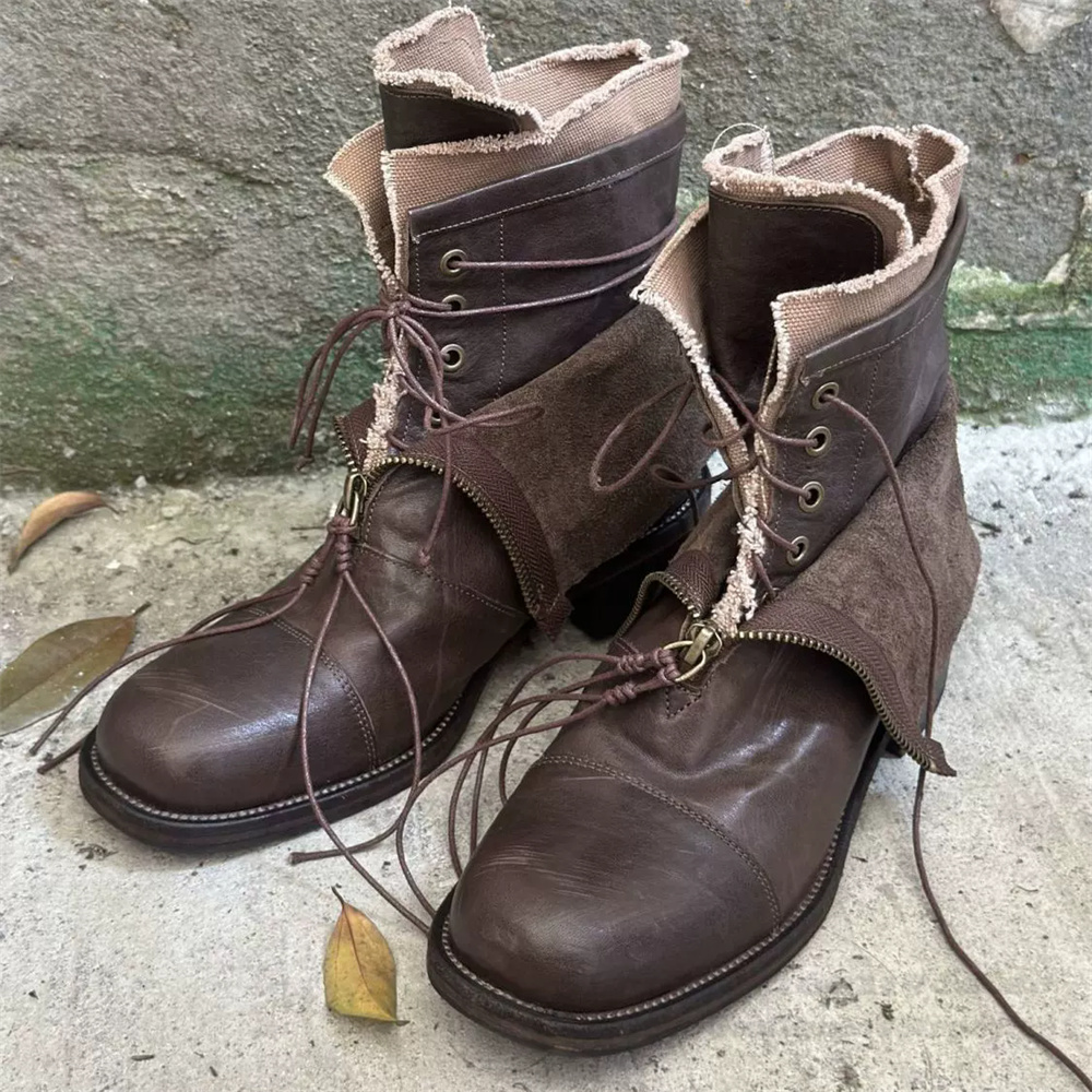 Men'S Shoes Height Increase - Bottes tendance à semelle épaisse haut