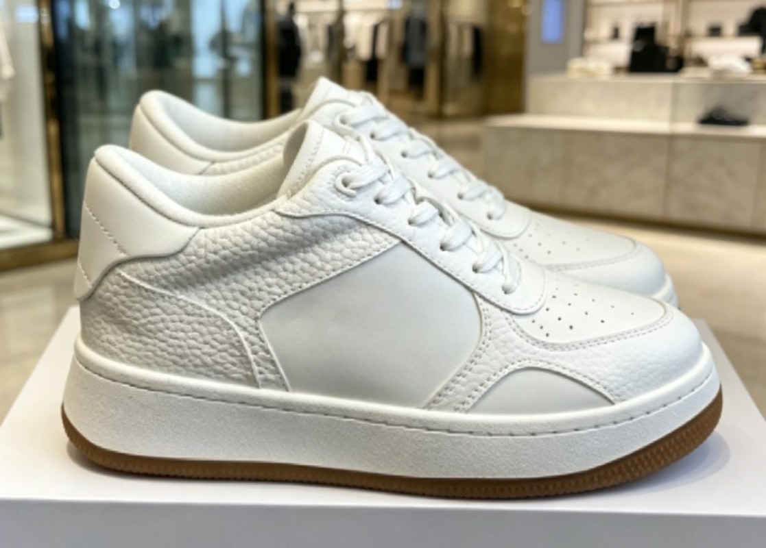 Men'S Shoes Black And White - Baskets décontractées classiques noires et blanches