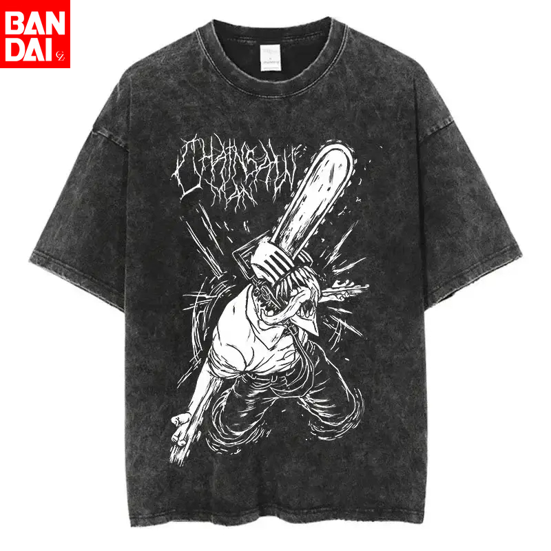 Men'S Shoes Black And White - T-shirt graphique en métal blanc Chainsaw
