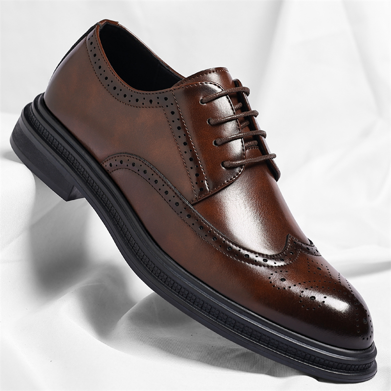 Men Shoes Uk - Chaussures Richelieu en Cuir pour Hommes