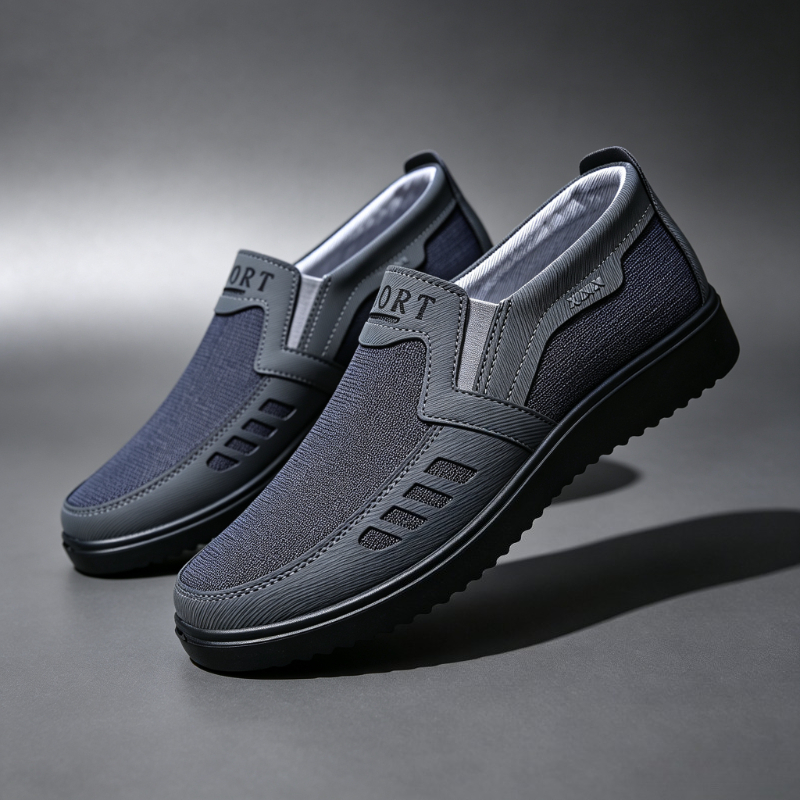Loafer Slip On Men - Mocassins en toile à enfiler pour
