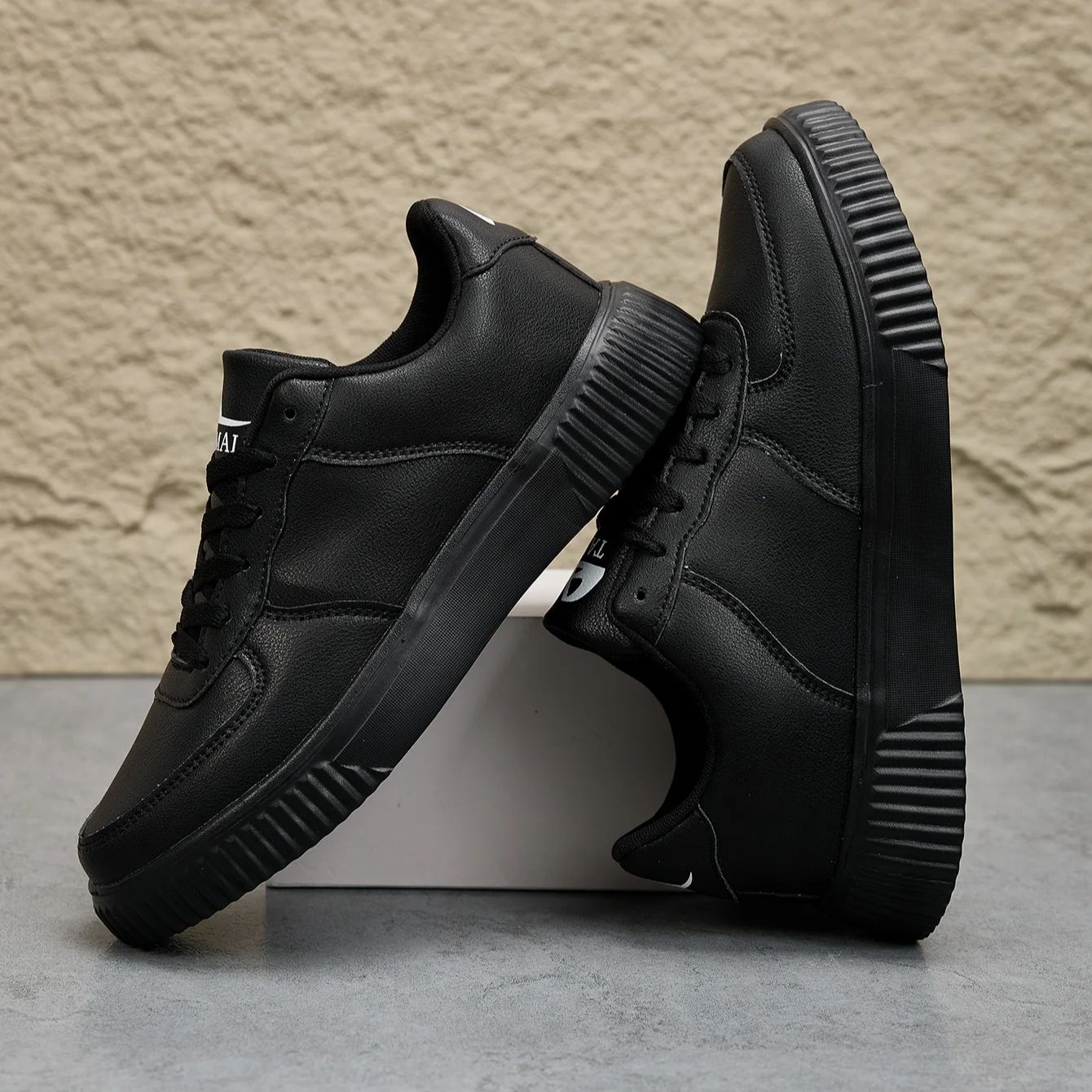 Hommes chaussures en cuir en p - Men'S Shoes Black And White avis et prix