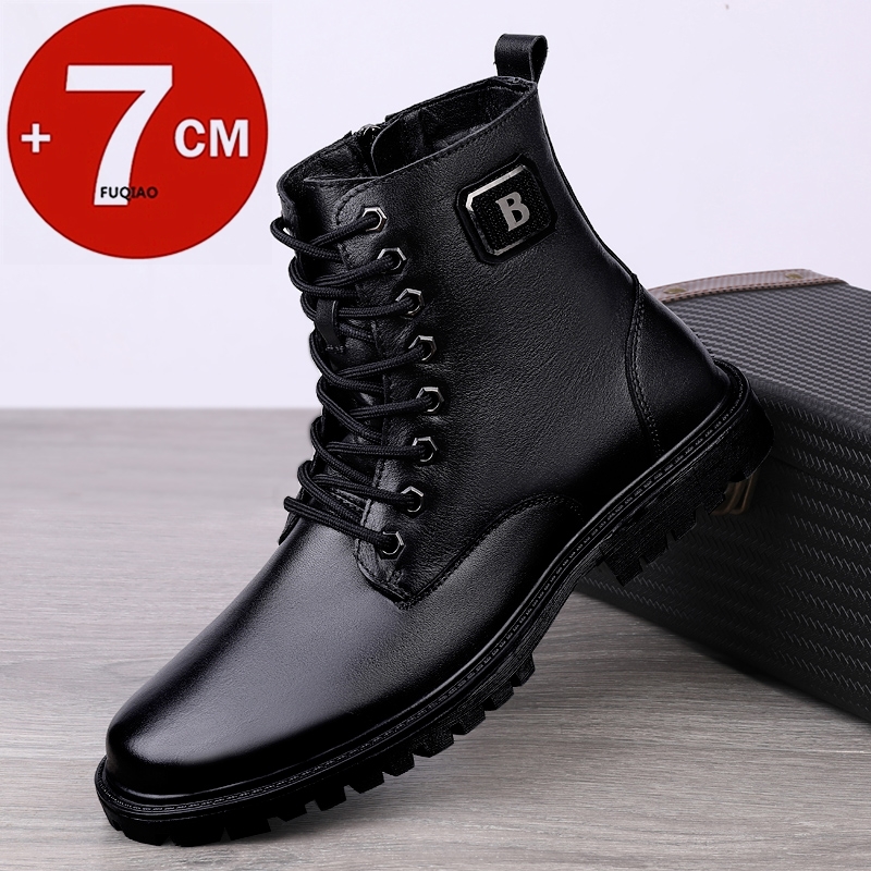 Bottines rehaussantes en cuir  - Men'S Shoes Height Increase avis et prix
