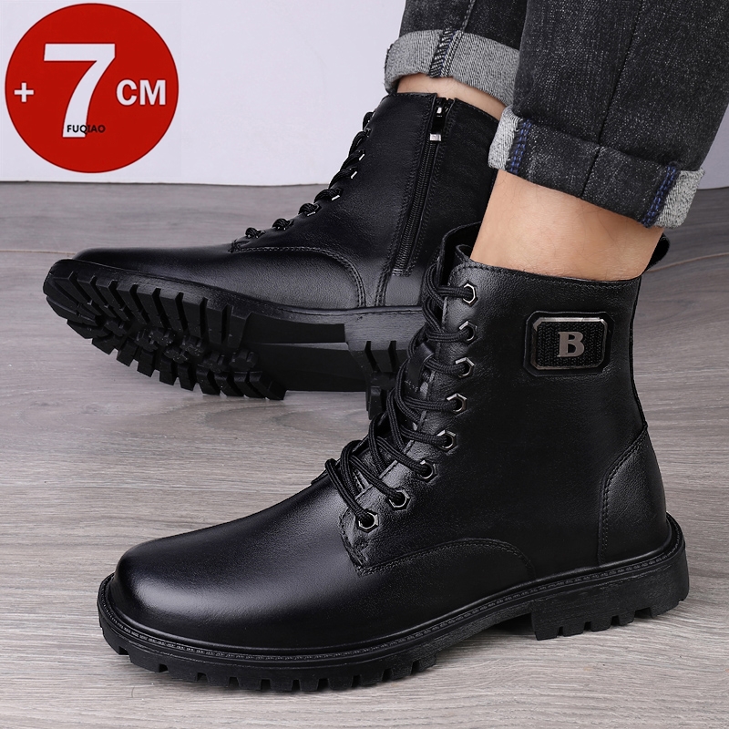 Bottines rehaussantes en cuir  - Men'S Shoes Height Increase avis et prix