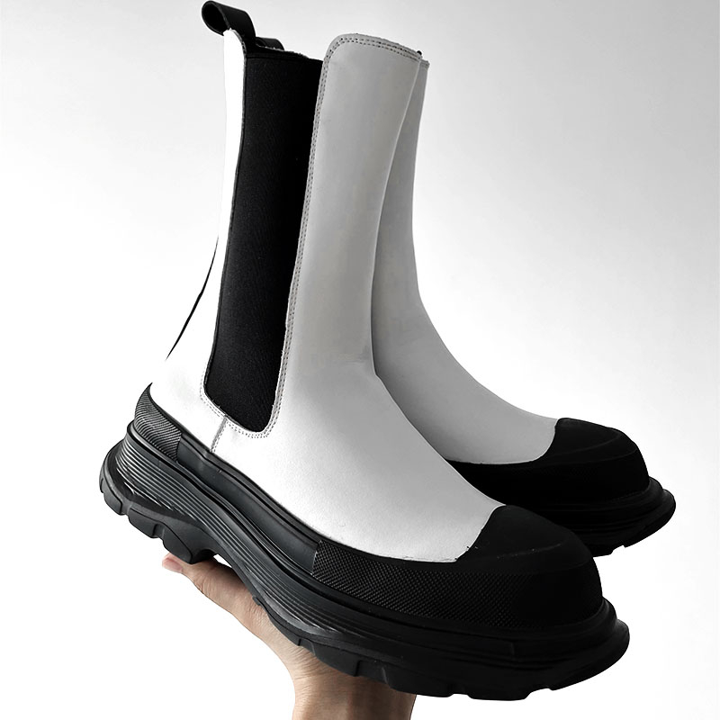Bottes de scène pour hommes, c - Men'S Shoes Black And White avis et prix