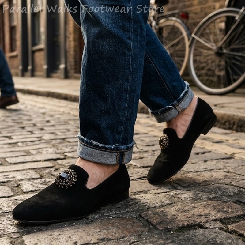Mocassins en daim pour hommes, - Men Shoes Formal avis et prix