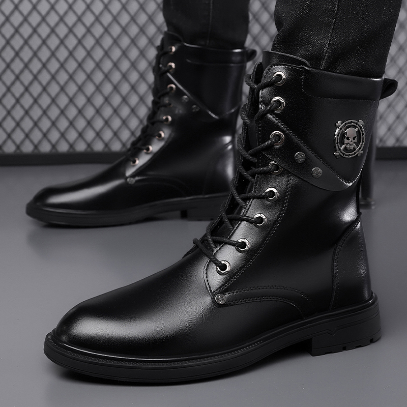 Bottes plateforme unisexes à s - Men'S Shoes Black And White avis et prix