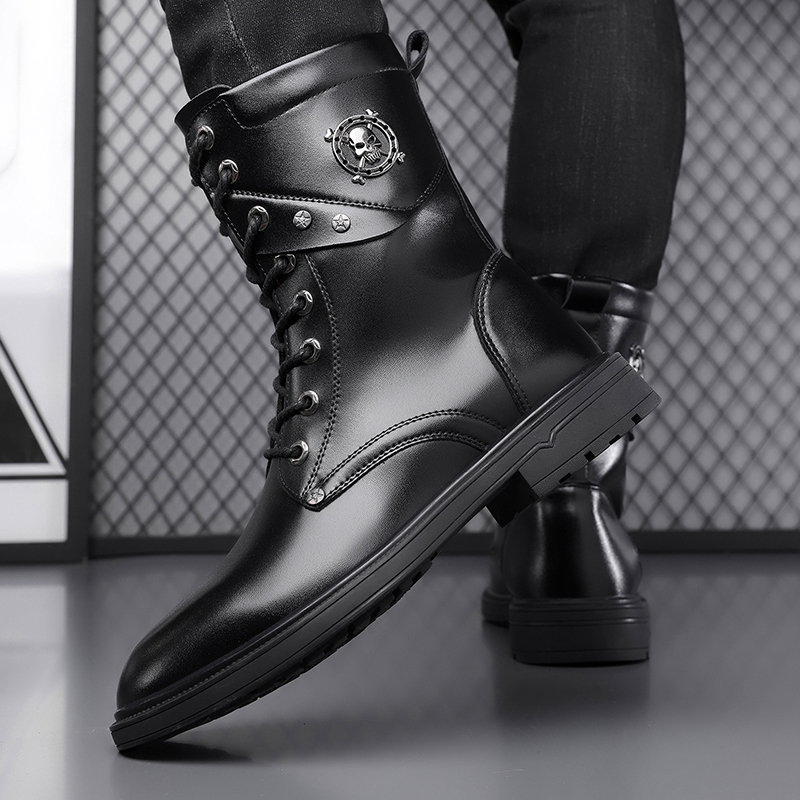 Bottes plateforme unisexes à s - Men'S Shoes Black And White avis et prix