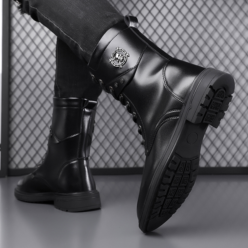 Bottes plateforme unisexes à s - Men'S Shoes Black And White avis et prix