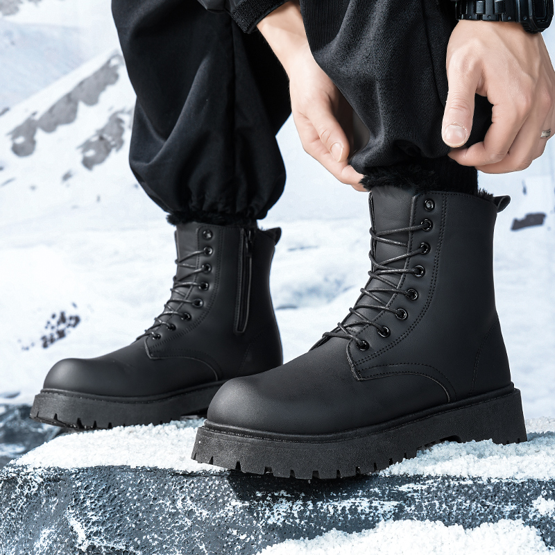 Bottes hautes en peluche pour  - Men Shoes Winter avis et prix
