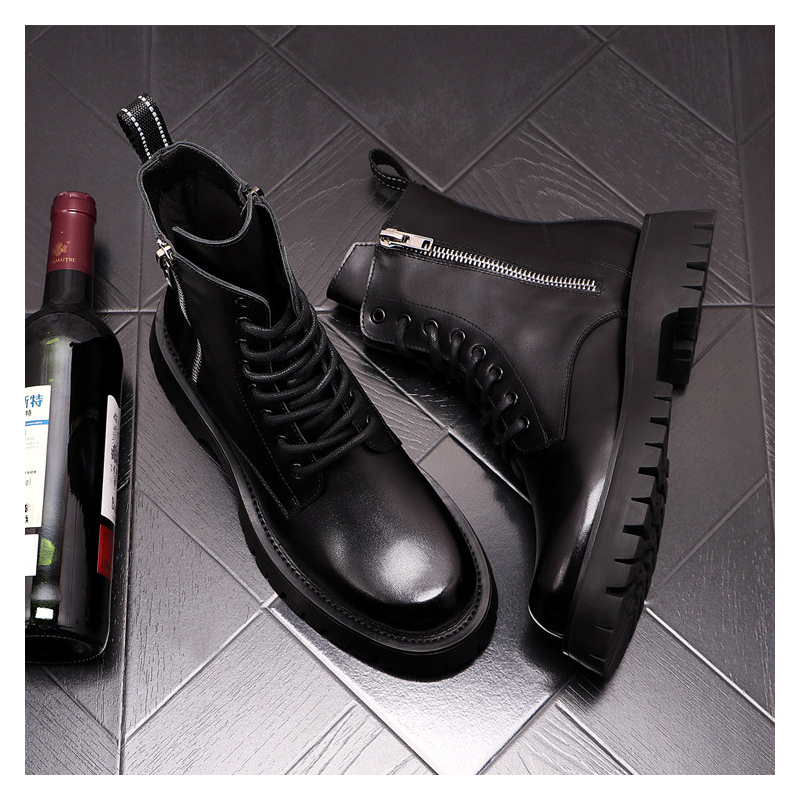 Bottes de luxe pour hommes en  - Men'S Shoes Black And White avis et prix