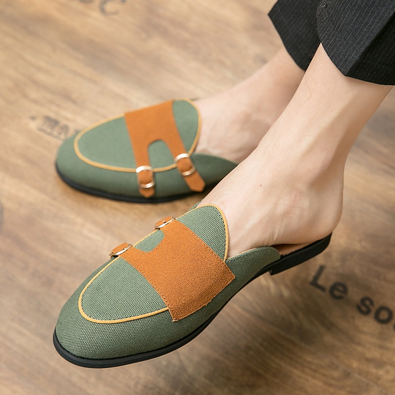 Mules en toile demi-chaussures - Men Shoes Formal avis et prix