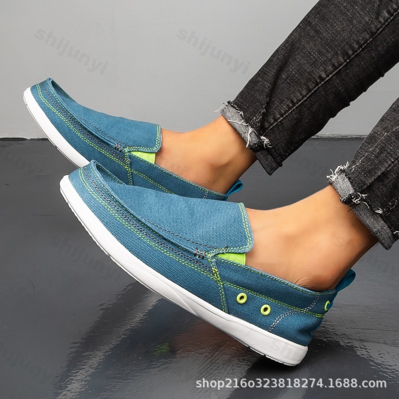 Automne hommes toile chaussure - Loafer Slip On Men avis et prix