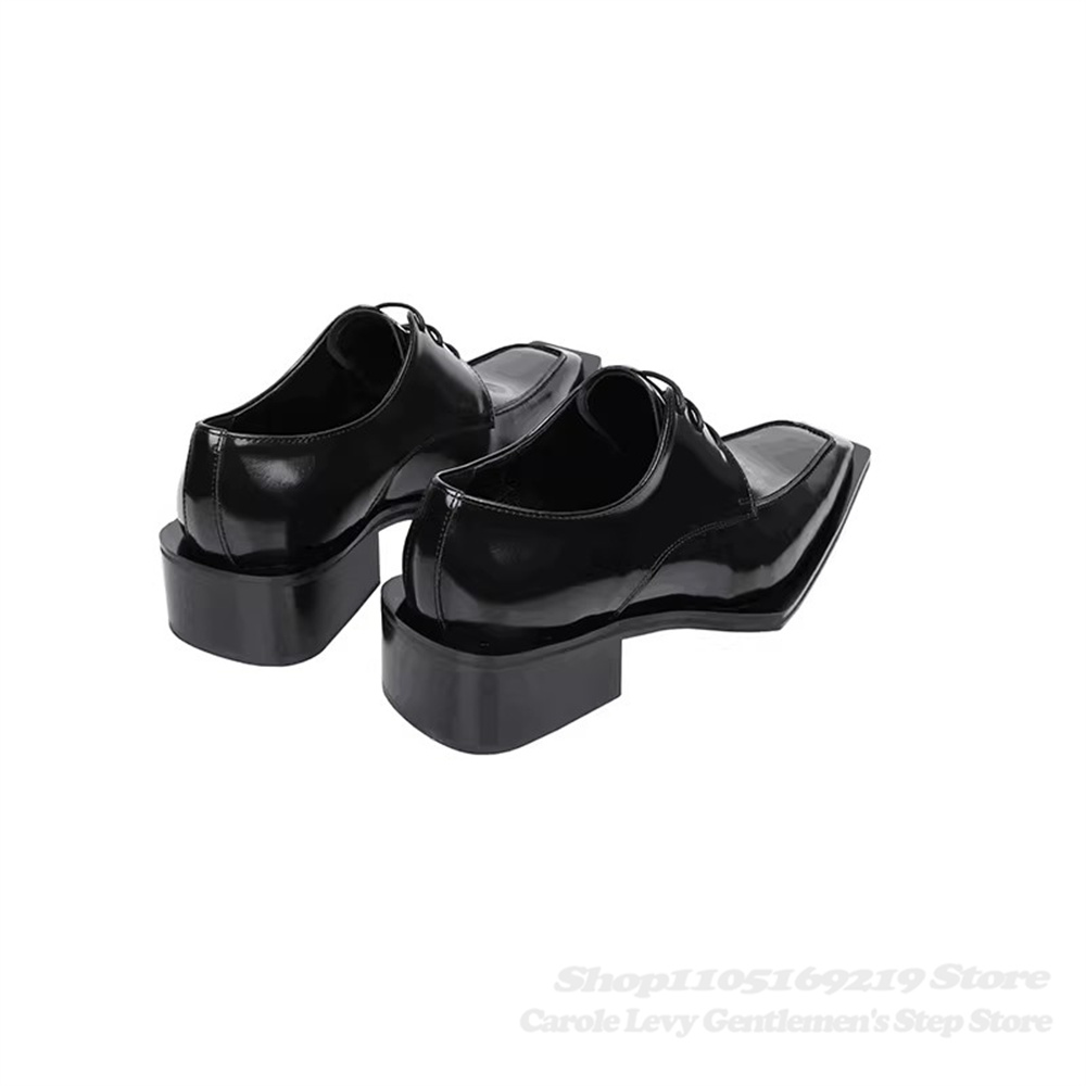 Chaussures Derby en cuir verni - Men Shoes Formal avis et prix
